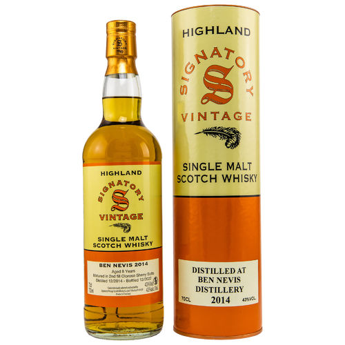 Ben Nevis - 8 Years - Dez. 2014 / Dez. 2022 - Matured in 2nd. Fill Oloroso Sherry Butts - 43%