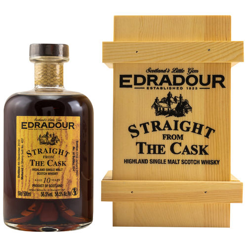 Edradour - 04.12.2010 / 22.01.2021 - 10 Years - Straight from the Cask #407 - 56,5%