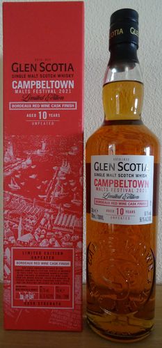 Glen Scotia- Malts Festival 2021 - 10y. - Bordeaux Finish - Vintage 2011 / Bottled 2021 - 56,1%