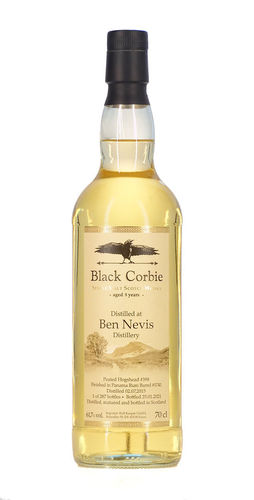 Ben Nevis - Black Corbie - 5 Years - Panama Rum Barrel Finish - heavily peated - 61,7%
