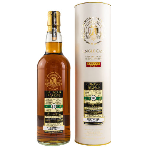 Aultmore - 13 Years - Sept.2008 / Dez.2021 - Sherry Cask - Duncan Taylor - 54,5%