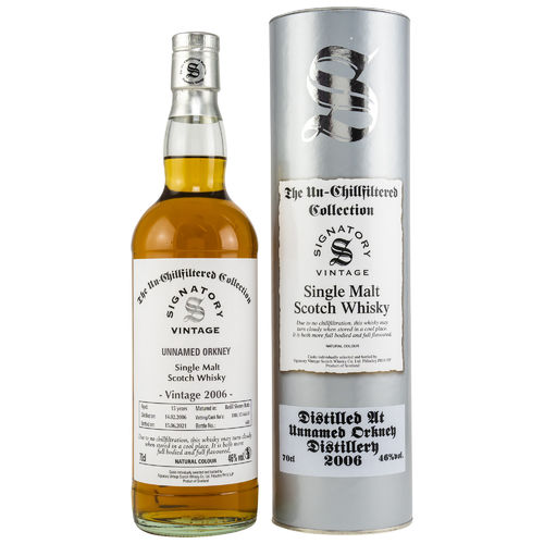 Unnamed Orkney - 15 Years - 14.02.2006 / 15.06.2021 - Signatory - Refill Sherry Butts - 46%