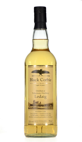 Ledaig - 10 Years - Black Corbie – 02.09.2011 / 16.05.2022 – Madeira Cask - 52,5% (Outturn: 360)