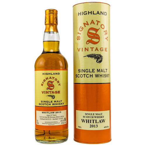 Whitlaw (Highland Park) - 9 Years - Juni 2013 / Dez. 2022 - 1st. & 2nd. Fill Oloroso Butts - 43%