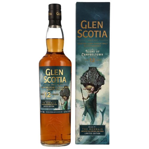 Glen Scotia - The Mermaid - 12 Years - unpeated Palo Cortado Finish - 54,1%