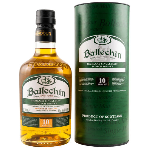 Ballechin - 10 Years - heavily peated - 46% (Bottled: 13.02.2023)